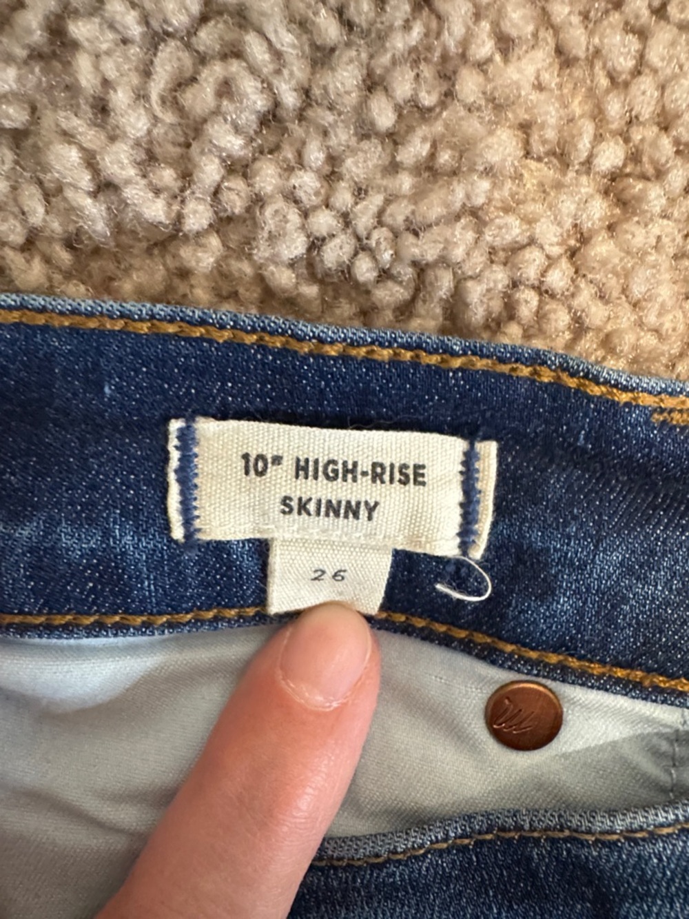 Madewell 10” High-Rise Skinny Jeans - Picture 3 of 5